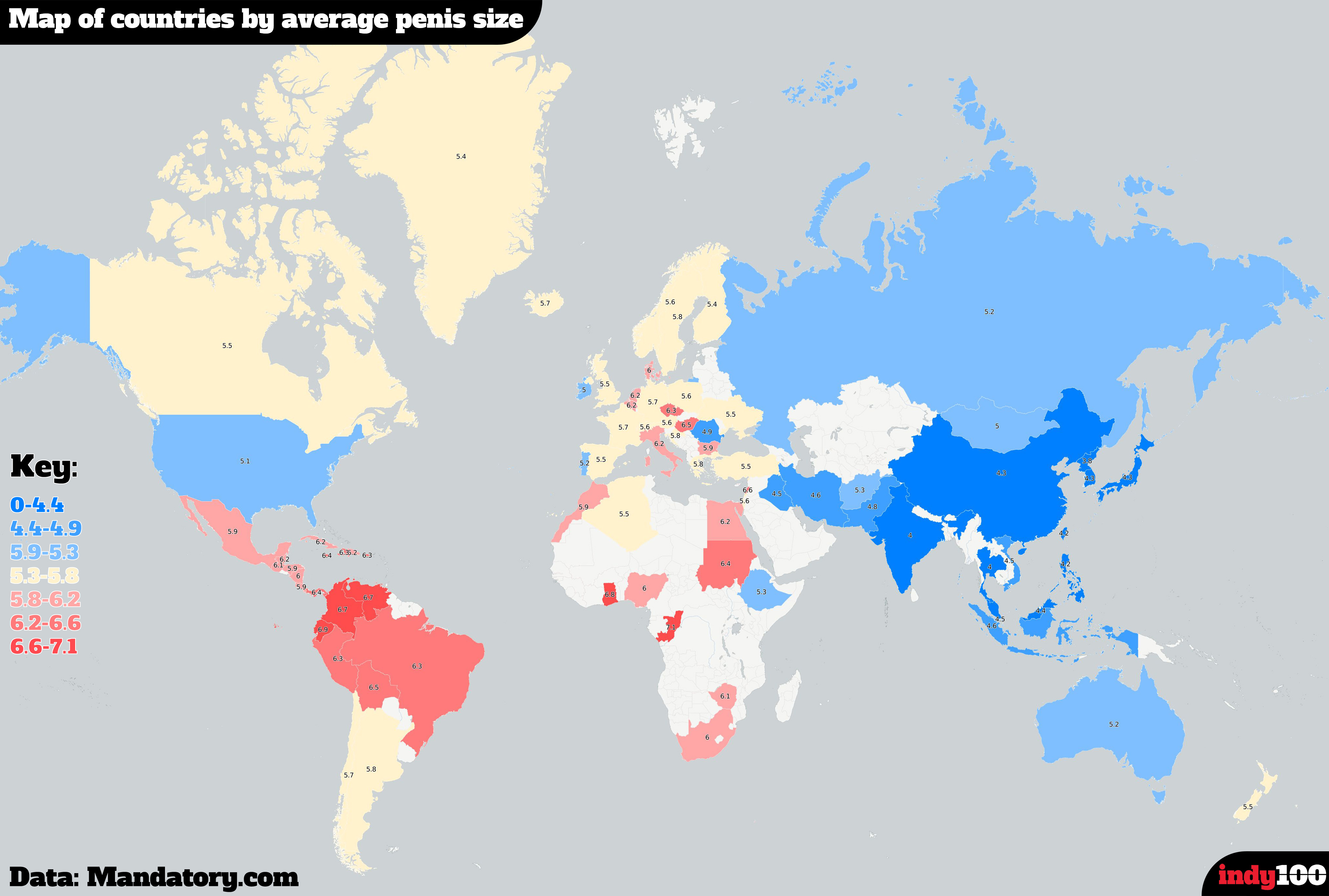 Another map looked at penis size.